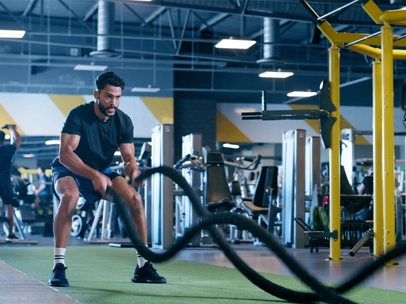 Conceptual rendering of Fitness Gym Zone at Birla Punya, Pune